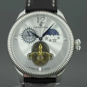 【送料無料】constantin weisz 22 jewels open heart wrist watch automatic day night