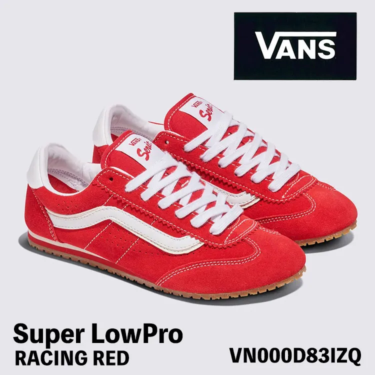 バンズ スニーカー VANS スニーカー Super LowPro スーパーロープロ  RACING RED レーシングレッド VN000D83IZQ スニーカー シューズ【中古】未使用品