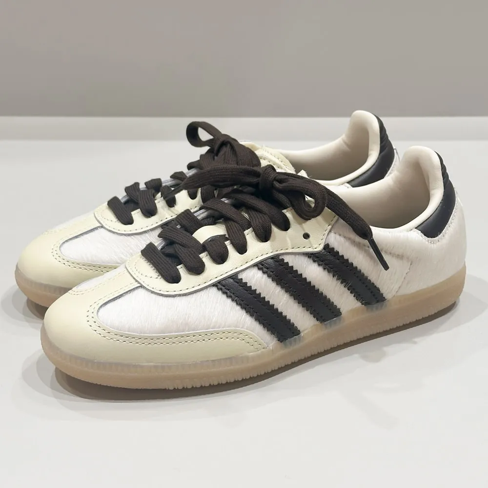 adidas originals [アディダス オリジナルス]サンバ OG / SAMBA OG5A KJ8901 クリームホワイト/ブラウンスニーカー / カジュアル / スポーツ / トレンド / ローカット / ハラコ /