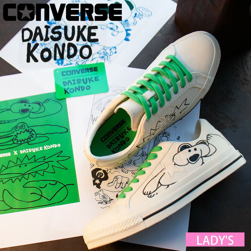 コンバース CONVERSE DAISUKE KONDO ワンスター キャンバス レディース スニーカー ローカット ホワイト 白 ONE STAR CANVAS / DAISUKE KONDO【送料無料】