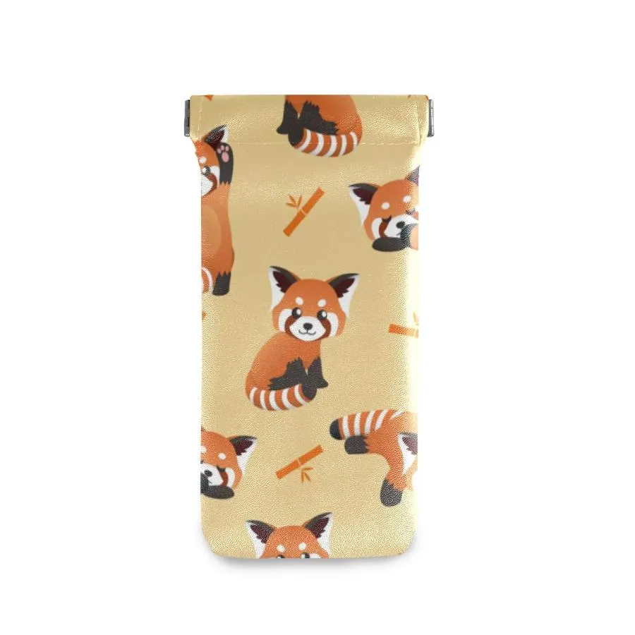 【並行輸入品】AUUXVA Sunglasses Pouch Cute Panda Bamboo Squeeze Top Glasses Po