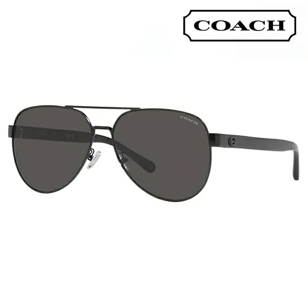【正規品販売店】コーチ 伊達 メガネ 眼鏡 サングラス HC7143 900387 61 COACH CD467 パイロット ダブルブリッジ メンズ