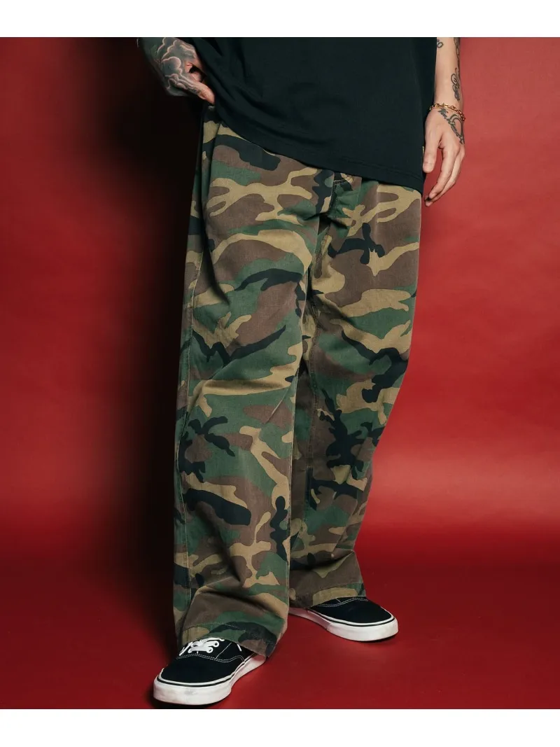 【SALE／30%OFF】Subciety Baggy camo pants サブサエティ パンツ その他のパンツ グリーン グレー【RBA_E】【送料無料】