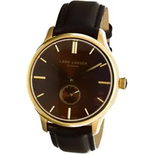 【送料無料】腕時計 ウォッチ ラーセンレザーストラップゴールドlars larsen seores reloj de pulsera oro con pulsera de cuero  122 gsdl