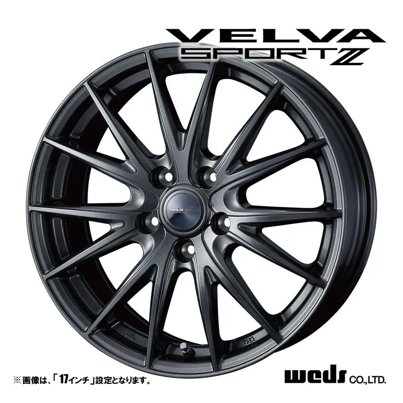 4本セット Weds ウェッズ VELVA SPORT2 ヴェルヴァ スポルトツー 15インチ リム幅6.0J インセット+50 5穴 PCD114.3 平座ナット対応【法人宛発送の場合送料無料】
