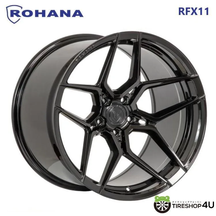 ROHANA RFX11 20x11.0J 5/115 +0 グロスブラック 新品ホイール1本価格 【代引き不可】