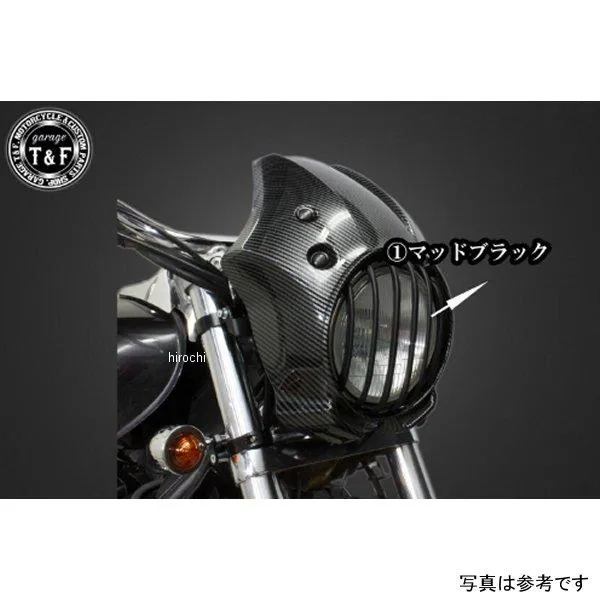 706200 ガレージT\u0026F マグナ250 コンバットビキニカウル(カーボン柄)\u0026バードゲージカバーSET マッドブラック JP店