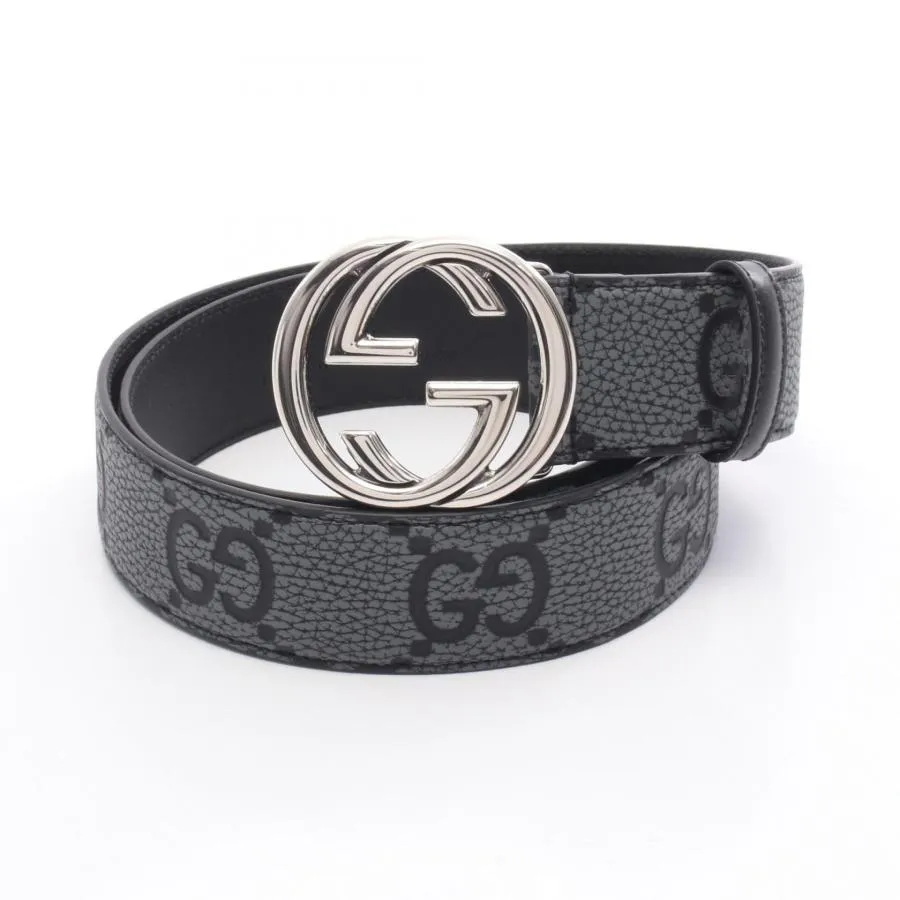 爆買 グッチ インターロッキングG ジャンボGG ワイド ブランドオフ GUCCI レザー ベルト レザー メンズ