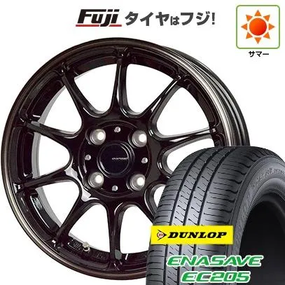 【新品 軽自動車】ソリオ ハスラー 夏タイヤ ホイール4本セット 165/70R14 ダンロップ エナセーブ EC205 ホットスタッフ ジースピード P-07 4.5J 14インチ