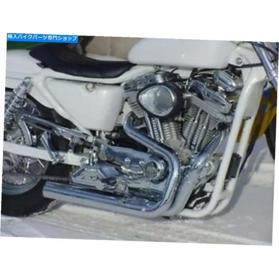 クロームパーツ バッサニープロストリートクロームストレートカットエキゾーストXL4-321F Bassani Pro-Street Chrome Straight-Cut Exhaust XL4-321F