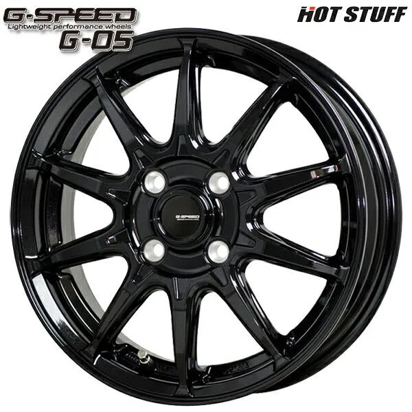 4/17〜19 P10倍 サマータイヤ ホイール4本セット 165/60R14インチ 4H100 ホットスタッフ ジースピード G-05 ロードストーン ユーロビズ Sport 04