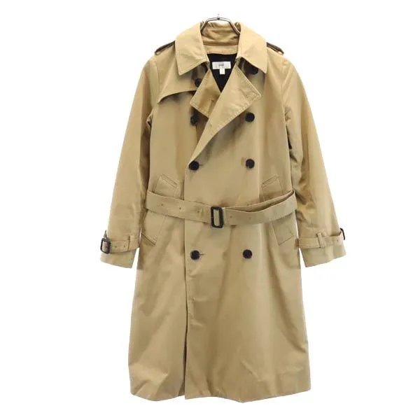 古着 HYKE ハイク ライナー付 トレンチコート 1 ベージュ系 2way 日本製 レディース 【中古】 【PD】