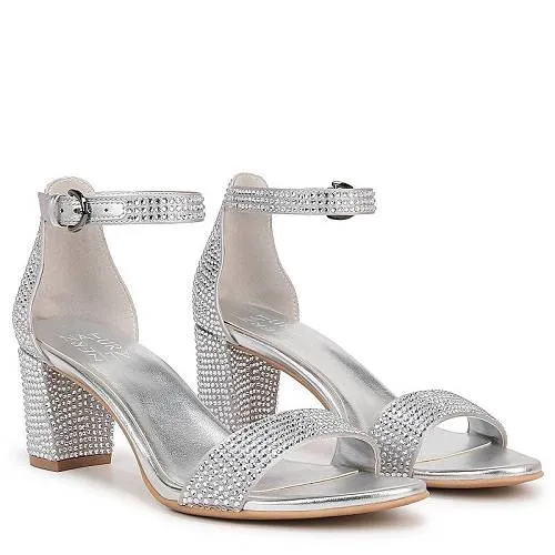 送料無料 ナチュラライザー Naturalizer レディース 女性用 シューズ 靴 ヒール Vera - Silver Satin