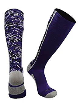 【中古】【輸入品・未使用】TCK デジタル迷彩アスレチックソックス - 野球 フットボール バスケットボール ラクロス - 男の子または女の子向け 男性または女性用 M パープル