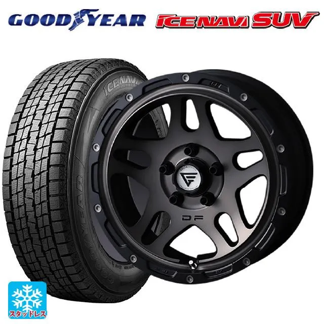送料無料 スタッドレスタイヤホイールセット 2025年製 215/60R17 96Q グッドイヤー アイスナビ SUV # エクシズルライン デルタフ