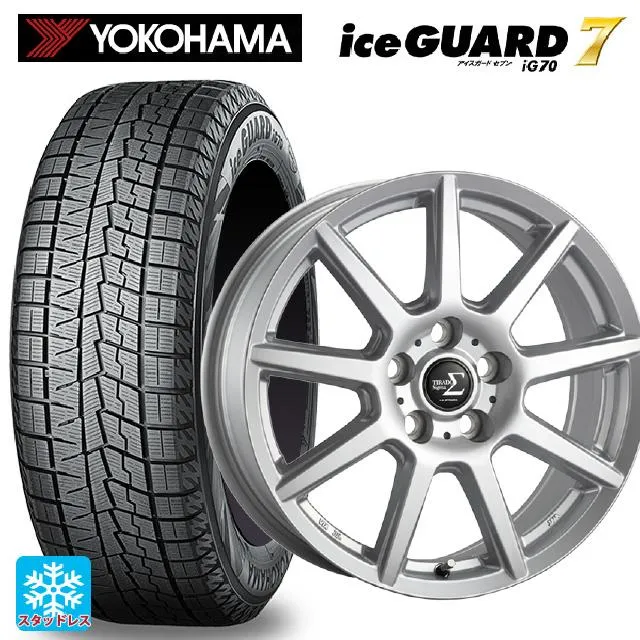 送料無料 スタッドレスタイヤホイール 4本セット 2025年製 215/60R17 96Q ヨコハマ アイスガード7(IG70) 阿部商会 ラ・ストラ