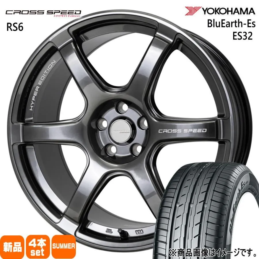 アコード ジェイド  ヨコハマ 235/40R18 95W XL BluEarth-Es ES32 夏用 サマータイヤ CROSS SPEED RS6