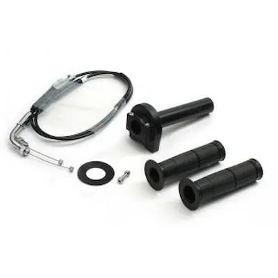 ACTIVE 車種別スロットルキット TYPE-1 巻取φ44/メッキ金具 ブラック GSX1300R(99-07) 1061672 バイク