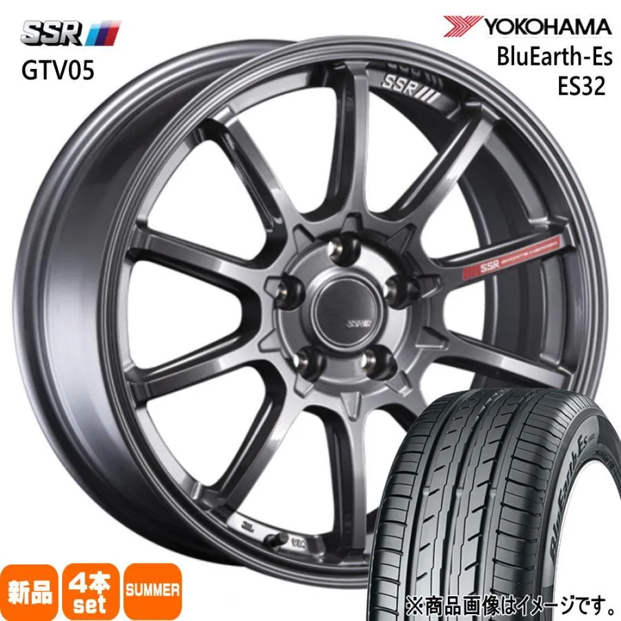 トヨタ ライズ/ダイハツ ロッキー ヨコハマ 195/60R17 90H BluEarth-Es ES32 夏用 サマータイヤ GTV05 17インチ
