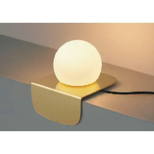 ■コイズミ 住宅・店舗用照明 非調光 電球色 LED一体型 シリコンセード テーブルスタンド 金色 60W相当【3826804:0】[店頭受取不可]
