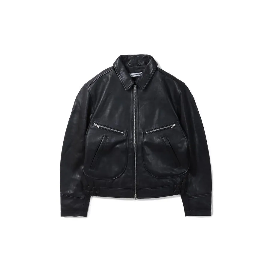 AERO LEATHER JACKET - BLACK (NM-0026-BL-1) NO MAINTENANCE(ノー メンテナンス)