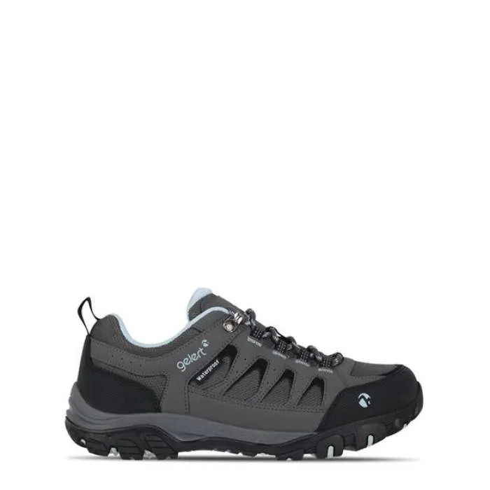 Gelert 【 Ridgeway Waterrproof Walking Shoe Womens Women Charcoal/Blue 】 レディース レディース チャコール 青色 ブルー