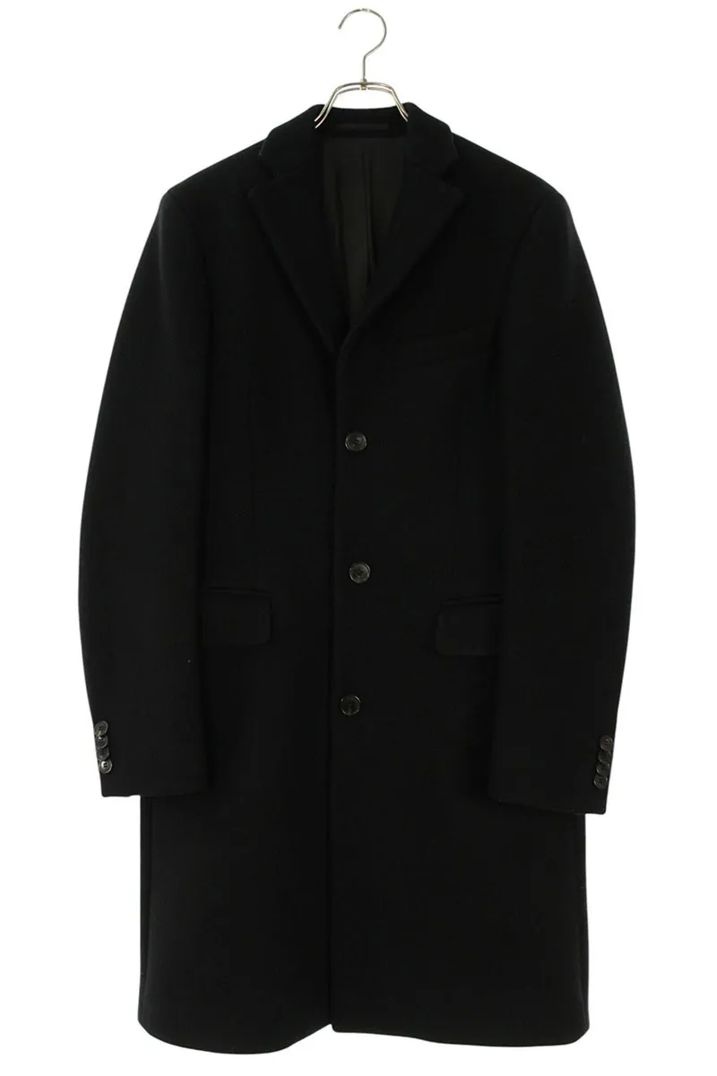 アクネストゥディオズ ACNE STUDIOS サイズ:46  GARRET ウールチェスターコート(ブラック)【914062】【BS99】【メンズ】【中古】bb187#rinkan*B