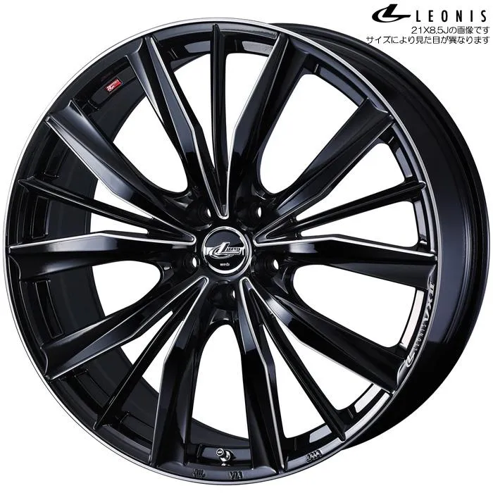 WEDS レオニス VX2 BKSC 4本 18×7.0J+39 5H 114.3 φ60 ウェッズ ホイール LEONIS VX2 ブラック/SCマシニング 42595
