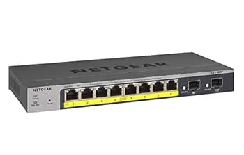【中古】NETGEAR 8ポート ギガビットイーサネット スマートマネージド Pro PoEスイッチ (GS110TP) - 8 x PoE+ @ 55W 2 x 1G SFP デスクトップ