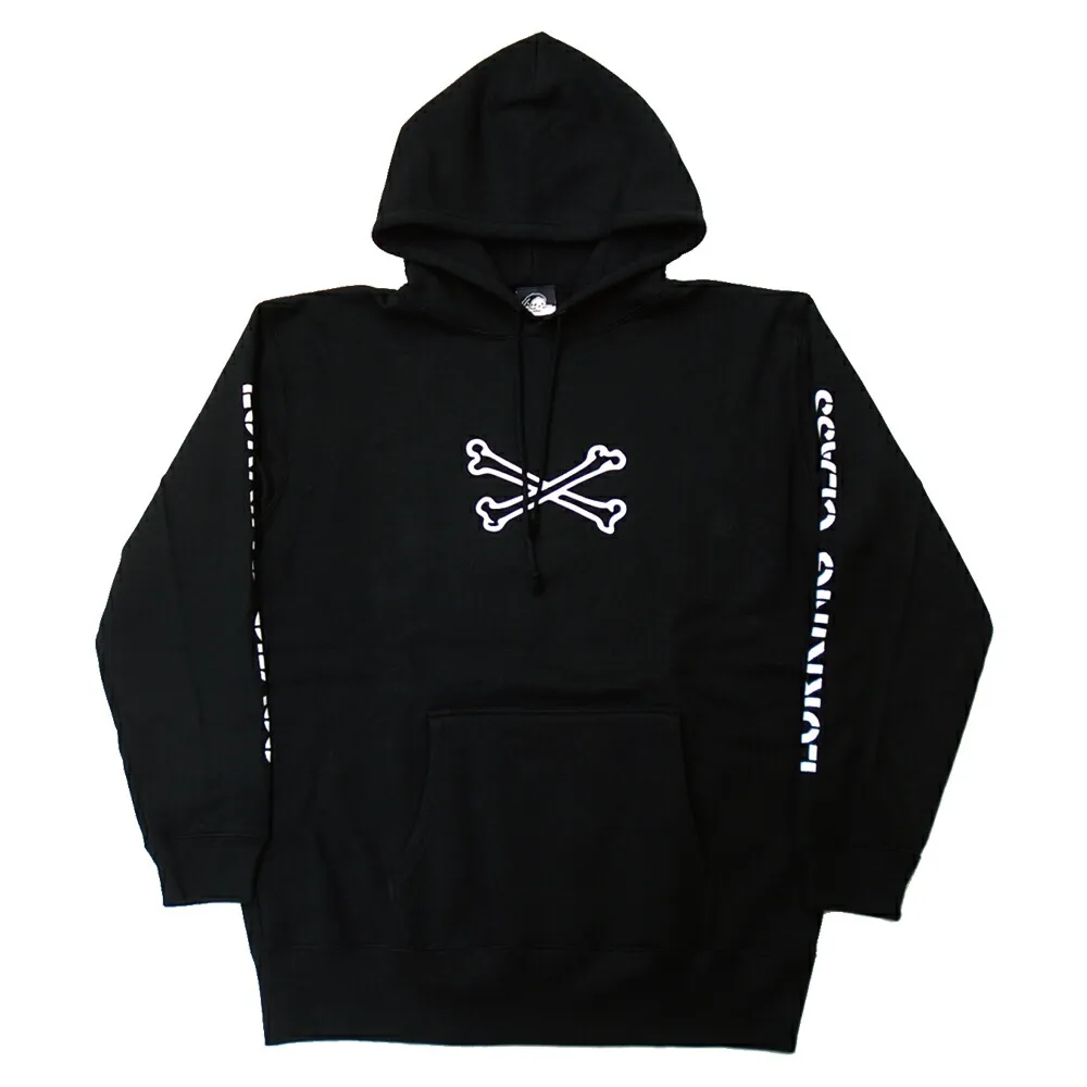 LURKING CLASS SKETCHY TANK CROSS BONES 2 HOOD- BLACK ラーキングクラス スケッチータンク メンズ フード フーディー  ブラック