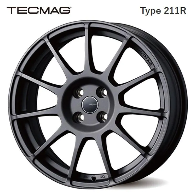 16インチ 4H98 6.5J 6.5J+35 4穴 ホイール 【2本セット 新品】  TECMAG Type 211R ティー・エー・エス