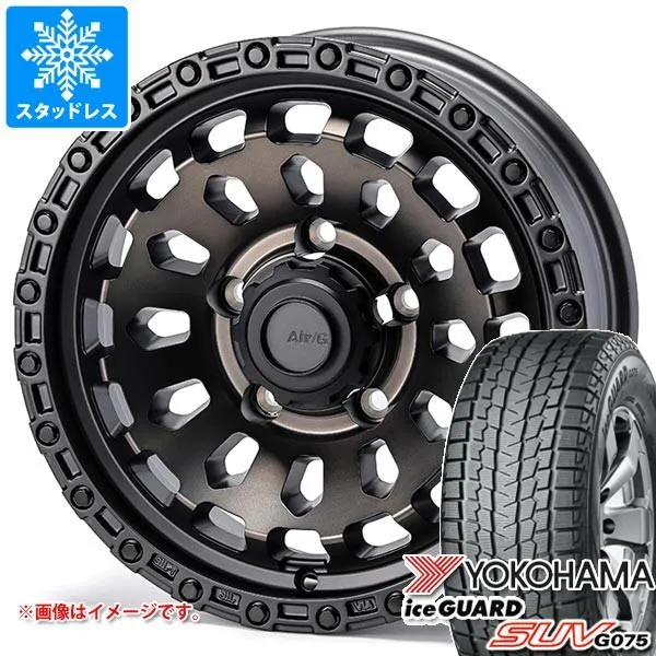 5本セット スズキ ジムニーノマド JC74W用 スタッドレス ヨコハマ アイスガード SUV G075 215/70R16 100Q エアージー ヴァルカン