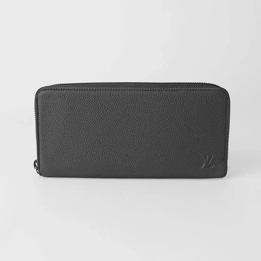 並行輸入 ルイヴィトン 長財布(ラウンドファスナー) Louis Vuitton アエログラム ジッピー ウォレット M25959メンズ ブラック 黒 爆買