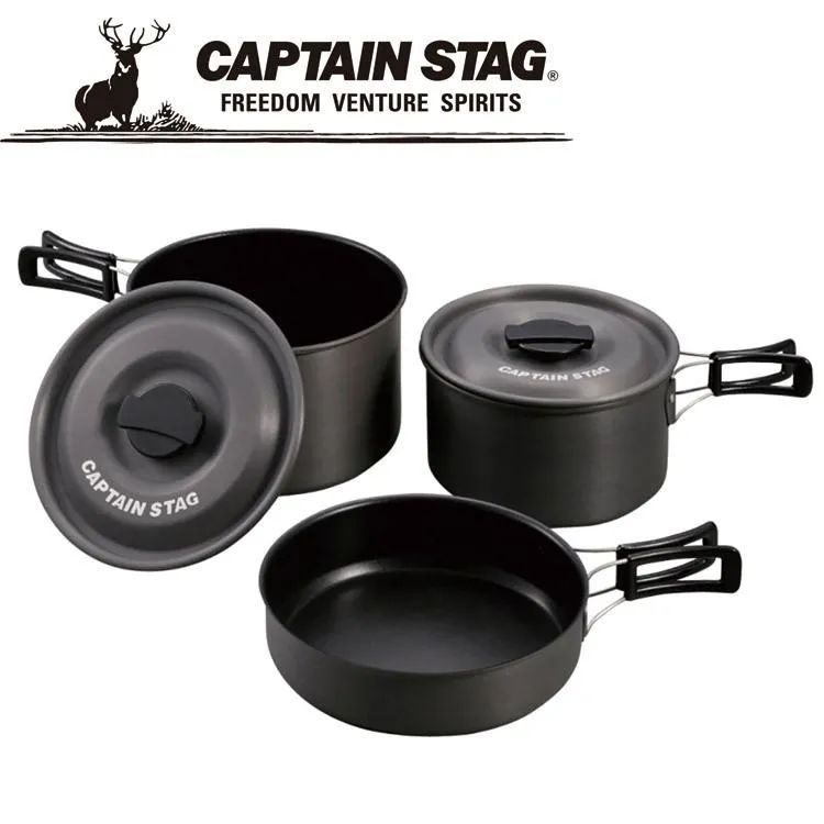 キャプテンスタッグ CAPTAIN STAG アウトドア アルミクッカー Mセット UH4204