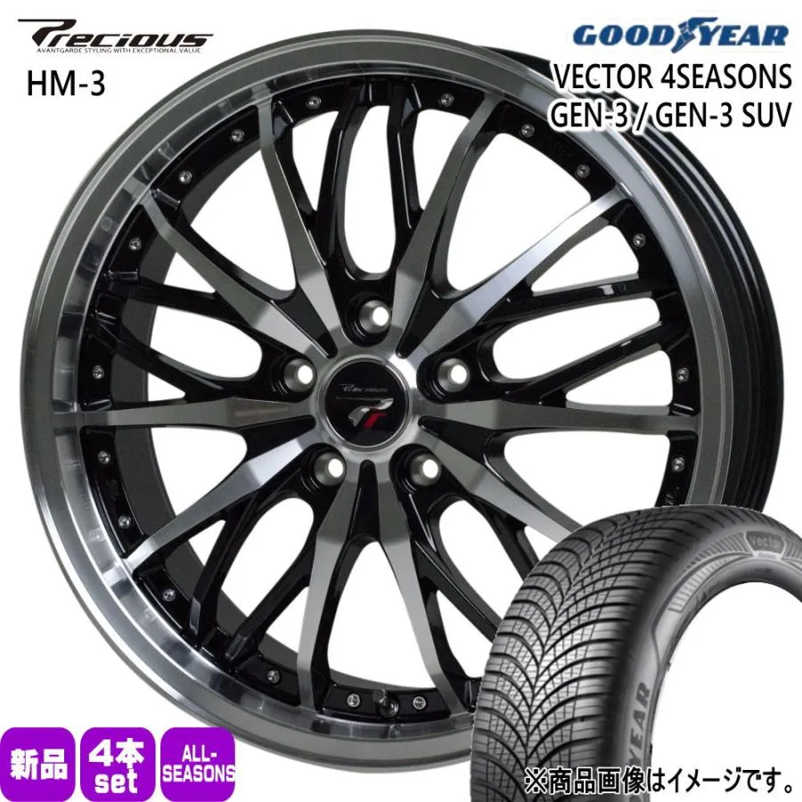 トヨタ RAV4 /三菱 デリカD5  グッドイヤー 235/65R17 108W XL VECTOR 4SEASONS GEN-3 SUV 夏冬兼用 オールシーズンタイヤ Precious HM-3 17インチ