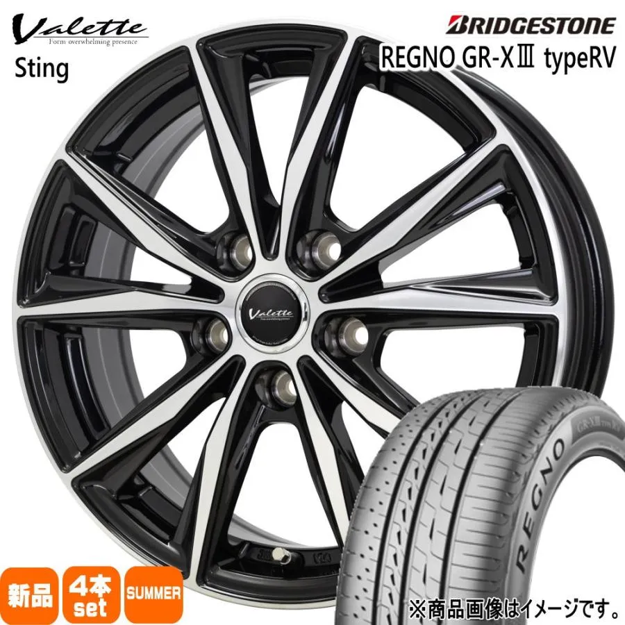 195/65R15 91H ブリヂストン REGNO GR-X3 type RV 夏用 サマータイヤ Valette Sting CT 30 50系 プリウス ウィッシュ  15インチ