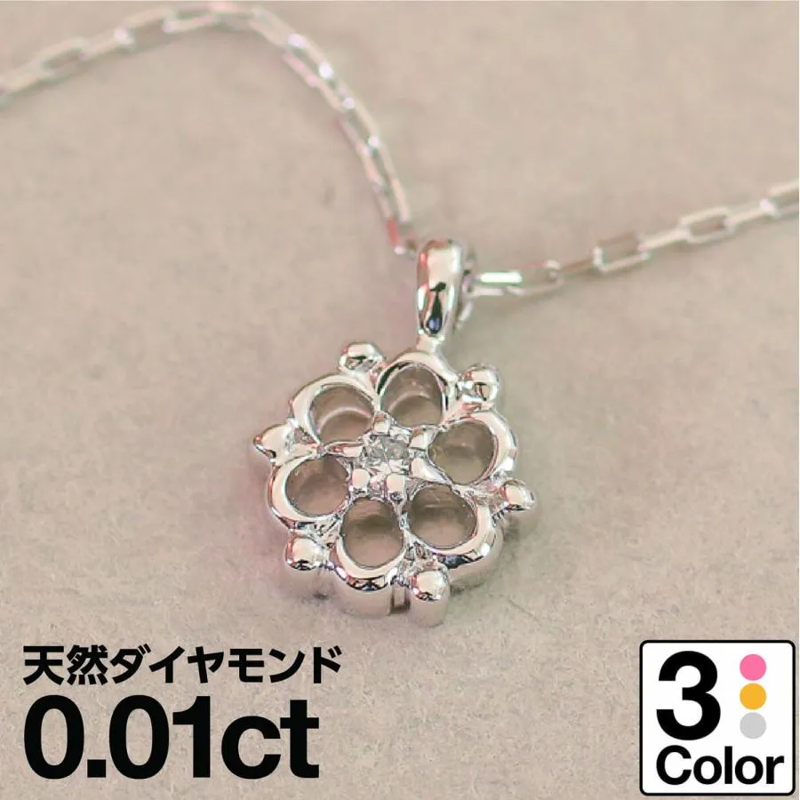 ダイヤモンド ネックレス k10 一粒 イエローゴールド ホワイトゴールド ピンクゴールド 天然ダイヤモンド 日本製 おしゃれ プレゼント ギフト クリスマス 卒業式