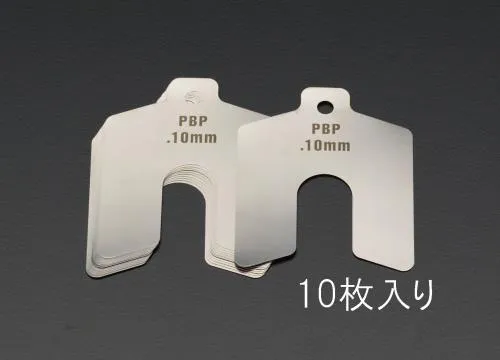 ESCO エスコ 1.00mm /100x100mm スロッテッドシム(ステンレス/10枚) EA440EK-59