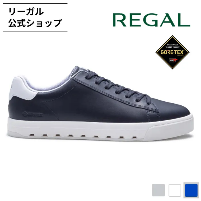 リーガル 公式 REGAL 61HL コートスニーカー　ＧＯＲＥ−ＴＥＸ　ＳＵＲＲＯＵＮＤ ネイビーホワイト スニーカー メンズ リーガル