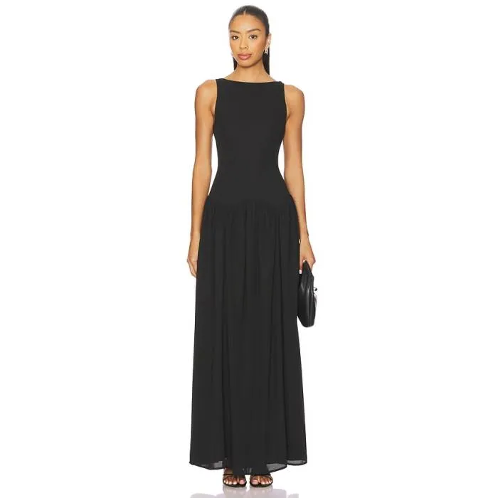 All The Ways 【 Karoline Maxi Dress Women Black 】 ドレス レディース 黒色 ブラック