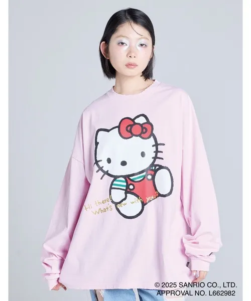 tシャツ 「RES」「Little Sunny Bite」hello kitty x little sunny bite long tee レディース