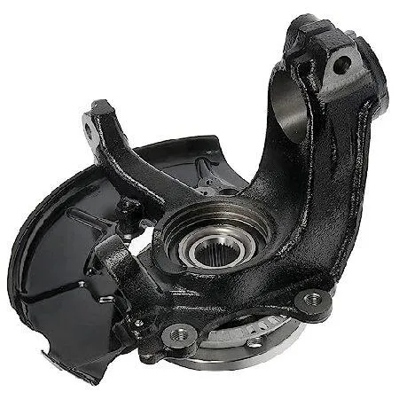 AutoShack Front Steering Knuckle and Wheel Bearing Hub Assembly 5 Lugs with ABS Driver Side Replacement for 1999-2005 VW Jetta 1999-2010 Be 輸入品