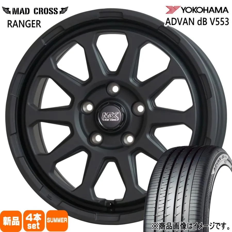 60系 プリウス カムリ /J32ティアナ ヨコハマ 215/55R17 94W ADVAN dB V553 夏用 サマータイヤ MAD CROSS RANGER