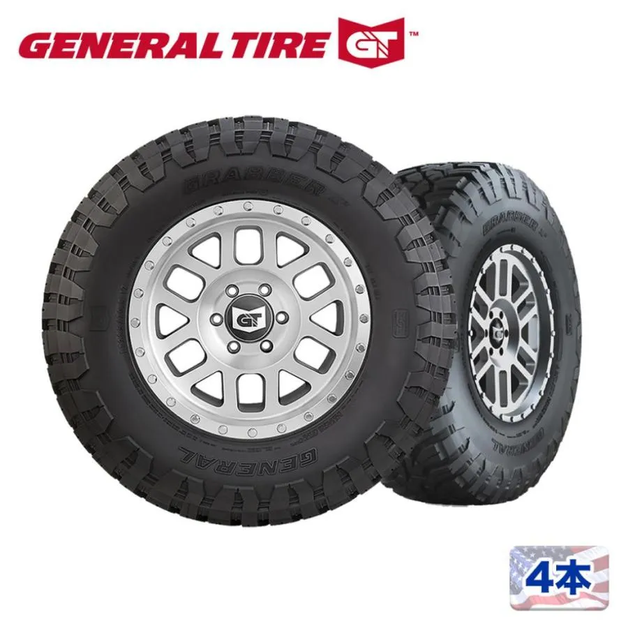 [GENERAL TIRE(ゼネラルタイヤ)正規品]17インチタイヤ 4本セット GRABBER X3 255/75R17 マッドテレーン ブラックレター 汎用/4505750000