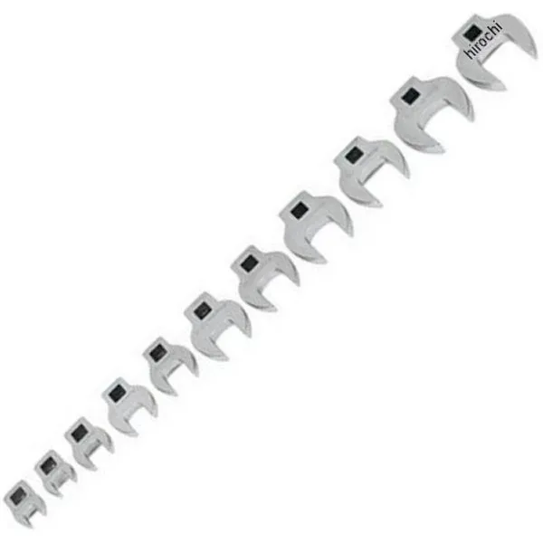 スナップオン Snap-on レンチ クロウフット オープンエンド(11点)(3/8インチ-1インチ )セット 211FCOA HD店
