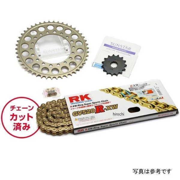 KR34403 サンスター スプロケット＆チェーンキット 520 88年-89年 XR250R ゴールド HD店