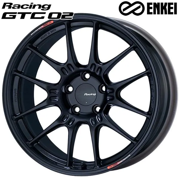 ENKEI エンケイ レーシング GTC02 18インチ 9.0J 5H112 +42 マットブラック アルミホイール単品 1本 4本以上送料無料