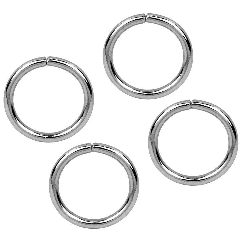 協進エル 附属金具 丸カン 21mm 4コ入 ニッケル 1171007-01 71007-01