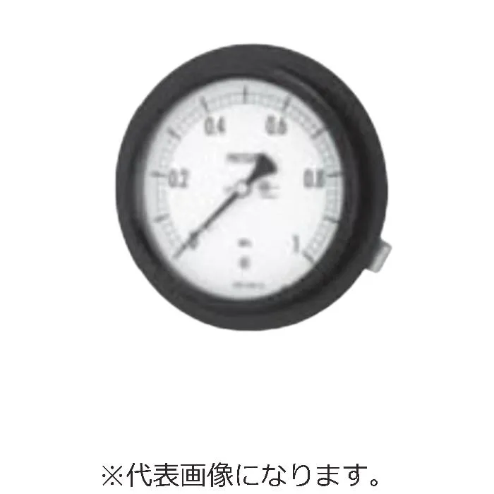 長野計器 密閉形圧力計面径Φ６０（埋込形D枠(取付金具)、Φ60、0～0.5MPa） ( BA15-123X0.5MPA )