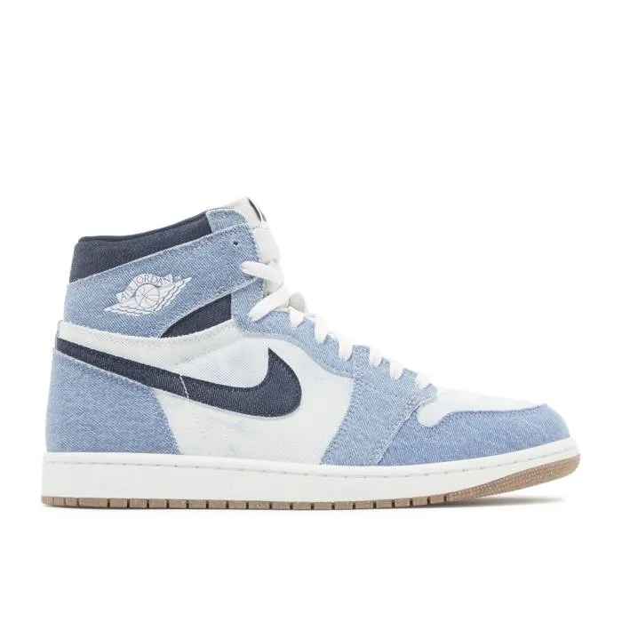 ナイキ エアジョーダン Air Jordan 【 Jordan 1 Retro High Og Denim Men Summit White/Obsidian/Summit White/Gum Medium Brown 】 レトロ ハイ メンズ 白色 ホワイト 茶色 ブラウン